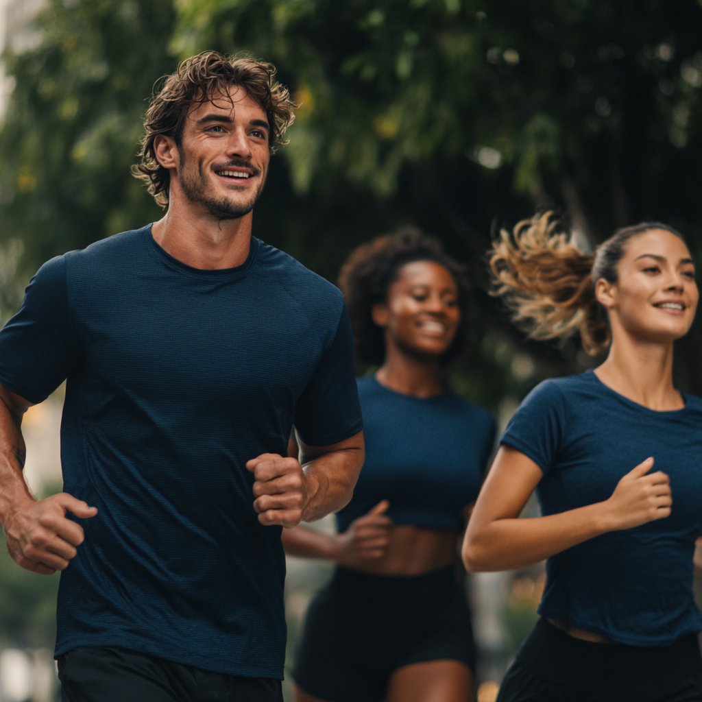 Patients running outdoors after GLP-1 weight loss program